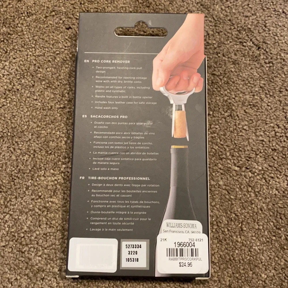 Williams Sonoma Pro Cork Remover